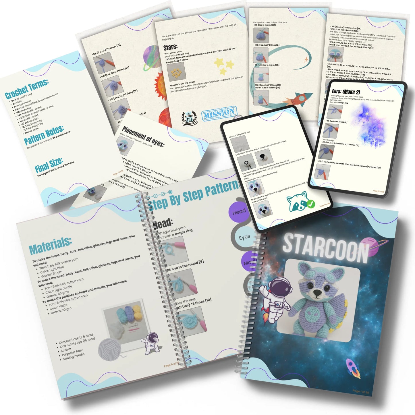 Starcoon Crochet Pattern [PDF Download]