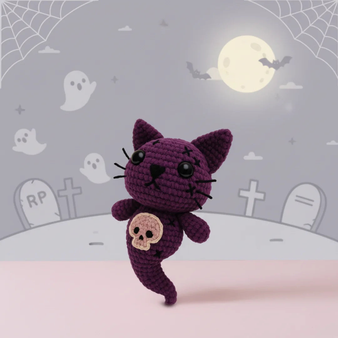Ghostly Kitty Crochet Pattern [PDF Download]