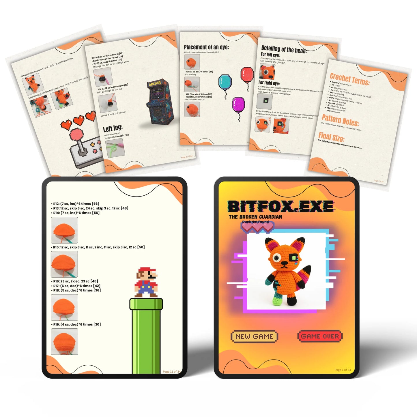 Bitfox.exe Crochet Pattern [PDF Download]
