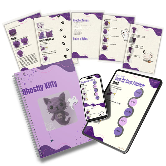 Ghostly Kitty Crochet Pattern [PDF Download]